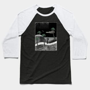 Lonely Isolated Walk at the Beach Baseball T-Shirt